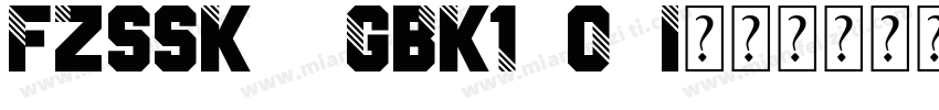 FZSSK  GBK1 0 Identity H字体转换